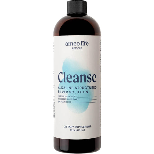 Ameo Life colloidal silver bottle, 30 ppm, for gentle daily use.