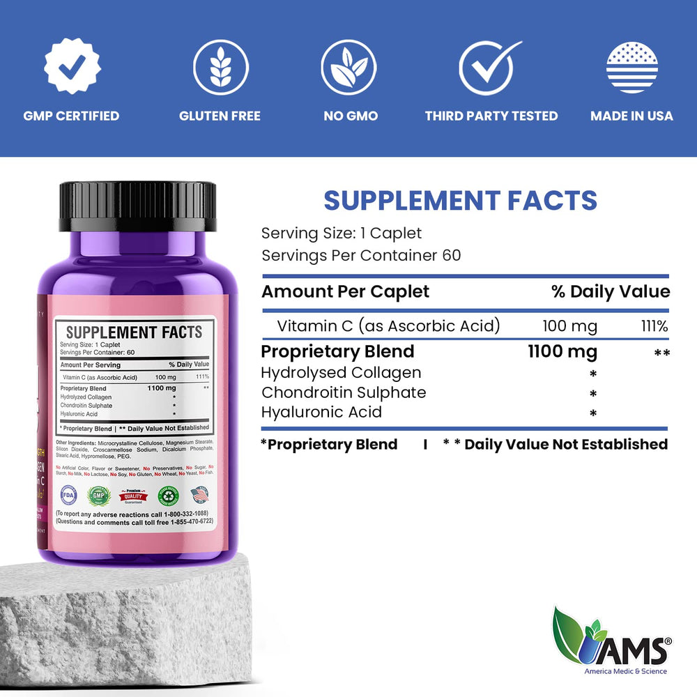America Medic and Science Colla Caps hair and nails scene suggests potential vitality.