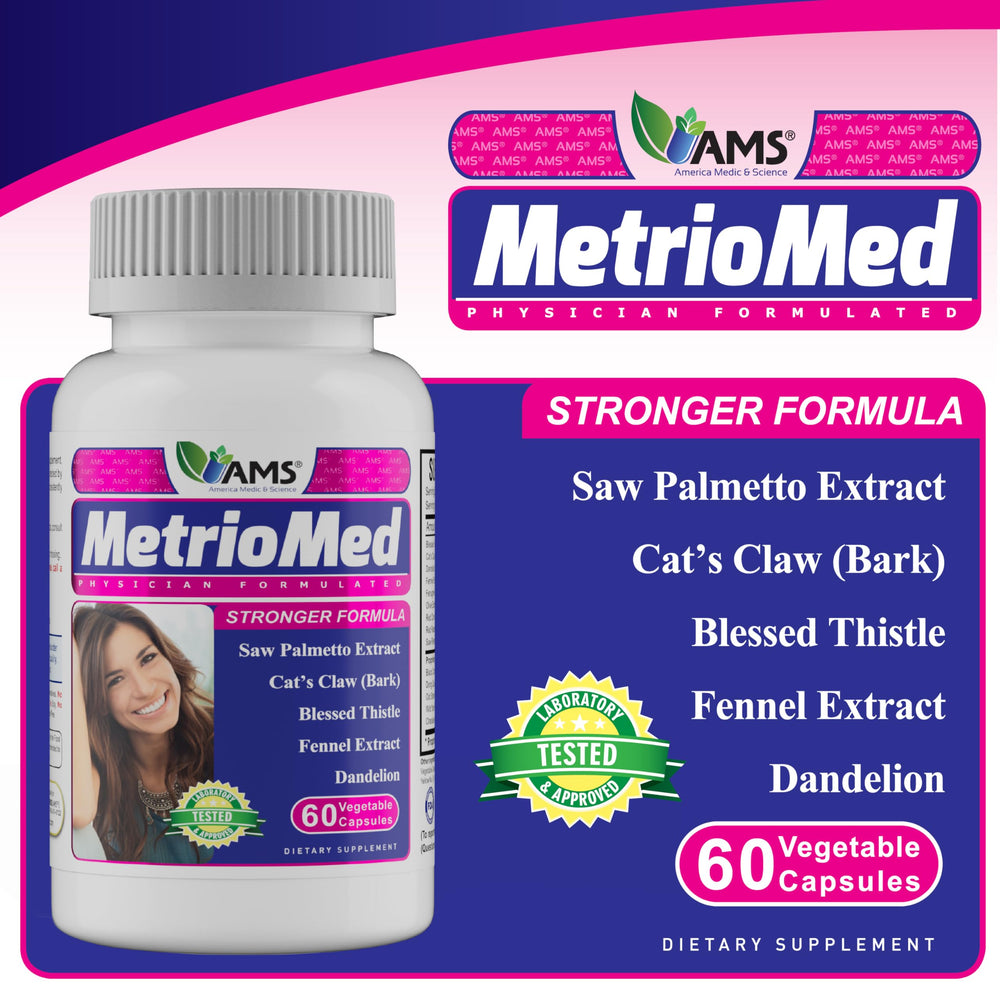 MetrioMed supplement scene with water for daily use