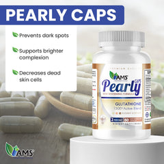 Pearly Caps capsules ready for daily use to support consistent skin care.