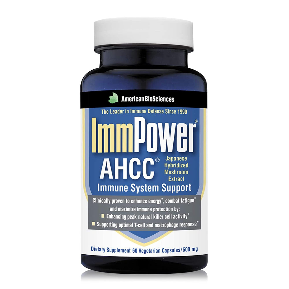 American BioSciences ImmPower bottle front highlighting immune support potential