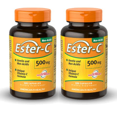 American Health Ester-C 500 mg bottle close-up for daily immune support