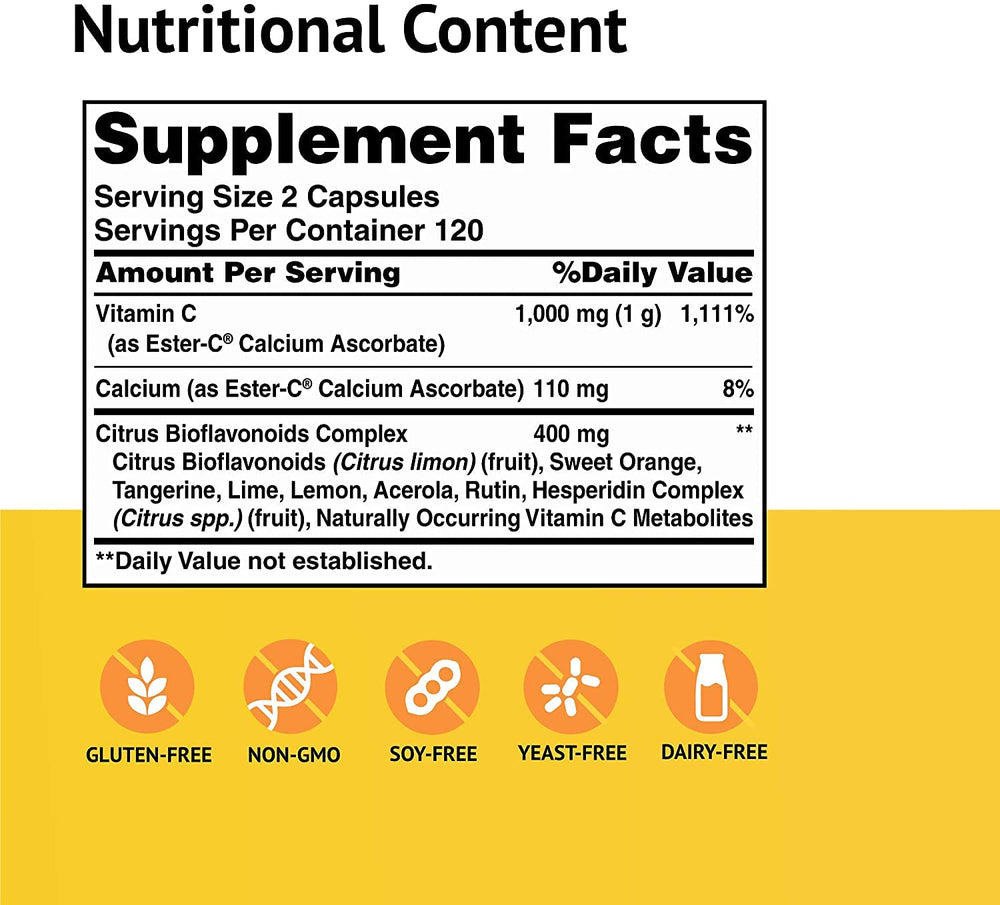 American Health Ester-C 500 mg with Citrus Bio pack — convenient two-pack for ongoing daily use.