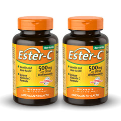 American Health Ester-C bottle with citrus bioflavonoids for daily immune support.