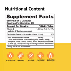 American Health Ester-C capsules with citrus bioflavonoids for improved absorption