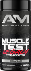 American Metabolix Muscle Test Legacy bottle close-up for easy daily supplementation