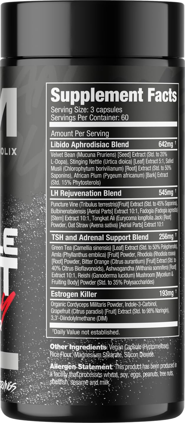 American Metabolix Muscle Test Legacy capsules on a table for consistent daily dosing