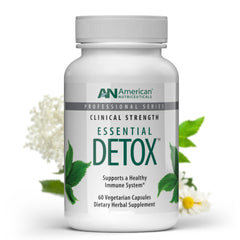 American Nutriceuticals Essential Detox bottle-front supports daily immune balance.