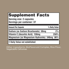 Oxy-Plus box and capsules highlighting easy daily routine.