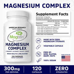 American Research Supplements label panel emphasizing transparency and purity