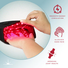American Wellness Authority red light gloves portable design for on-the-go wellness sessions.