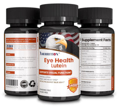 Amerrition bottle with capsules on a desk for everyday visual wellness