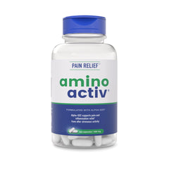 Amino Activ fast pain bottle shown for post-exercise discomfort support