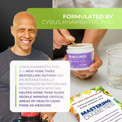 PhD-formulated Amla Green supplement by Cyrus Khambatta