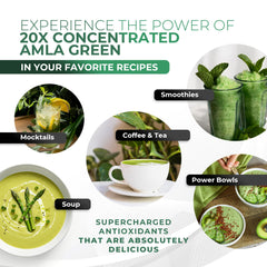 Amla Green vegan gluten-free label and allergen-friendly profile