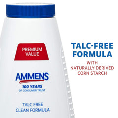 Applying AMMENS Body Powder Original to skin to prevent chafing during activities.