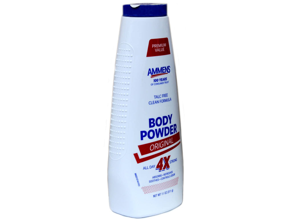 Ammens Original corn starch absorption supports comfortable, dry skin.