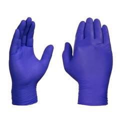 AMMEX Indigo nitrile gloves with textured grip for secure handling