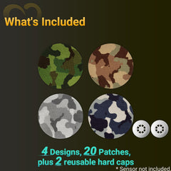 Amolyfe Libre 3 camo hard caps guard against bumps for active wear.