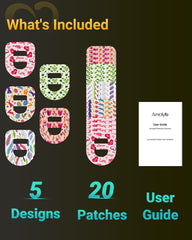 Amolyfe Omnipod 5 patches stretch-back design prevents exposed adhesive contact