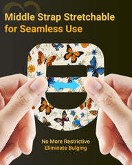 Amolyfe Omnipod patch on breathable material keeps skin comfortable.