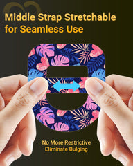 Amolyfe Omnipod patches stretch-back design allows seamless application.