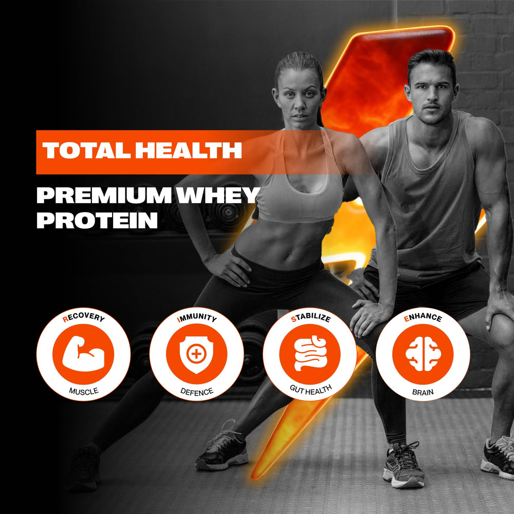 AMPOWER Vanilla Bean Whey mixed in a bowl for a creamy meal replacement