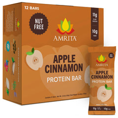 Amrita Nut Free Apple Cinnamon bar pack—nut-free snack for school lunches.