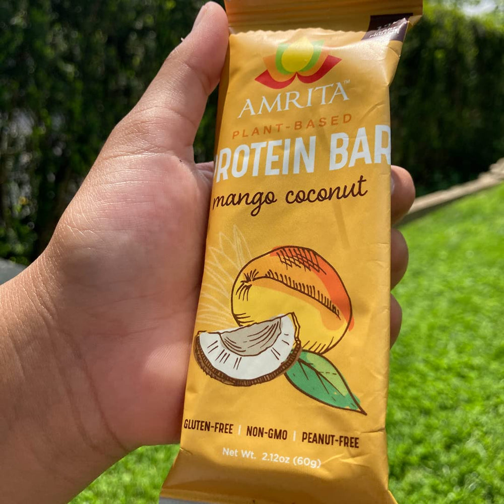 Amrita 3-pack box on shelf promotes convenient, school-safe snacks