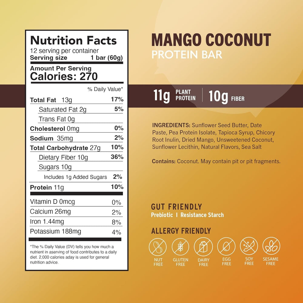 Amrita Mango Coconut bar close-up reveals chewy texture and fruity aroma