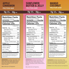 Amrita Nut Free Vegan Bar apple cinnamon, satisfying flavor with fiber for midday cravings.