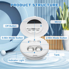 AMTAST lens cleaner with dual cleaning modes for regular and intensive cleansing