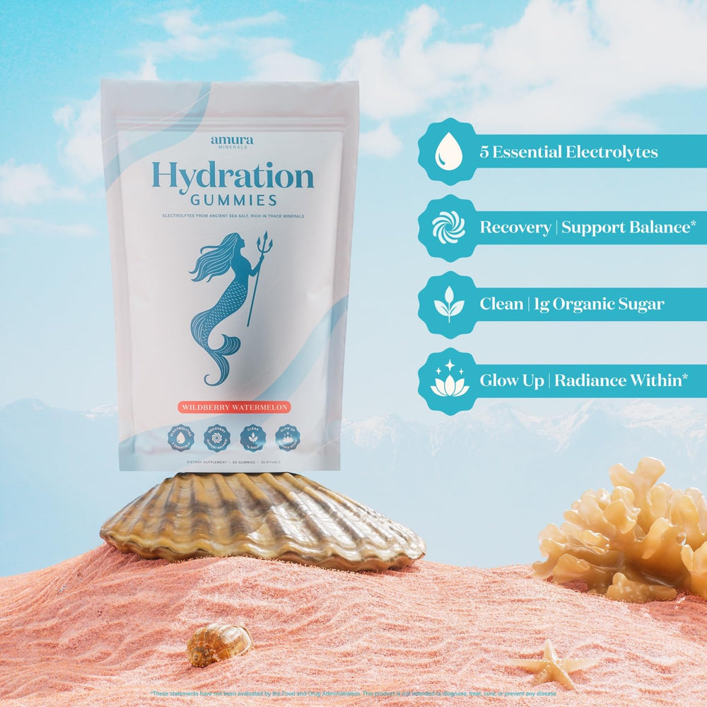 Amura Minerals senior-friendly chewable hydration gummies for easy daily use