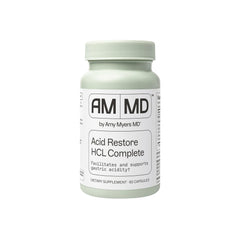 Amy Myers MD Acid Restore bottle front, supporting digestive comfort.