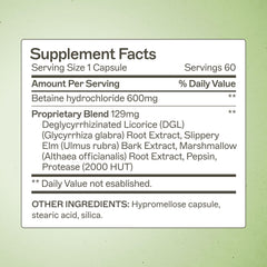 Amy Myers MD Acid Restore capsules, promoting gut health.