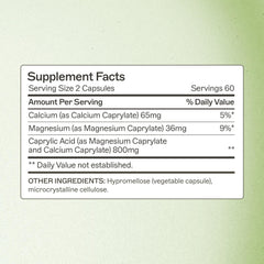 Caprylic acid capsules from Amy Myers MD support gentle digestion.