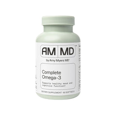 Amy Myers MD Complete Omega-3 bottle front for everyday wellness and heart support