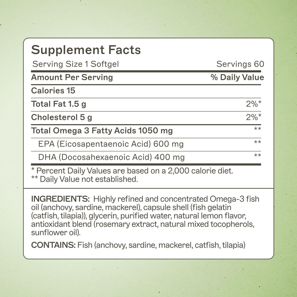 Amy Myers MD Complete Omega-3 softgels pour into bottle for immune-friendly daily use