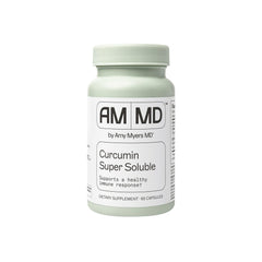 Amy Myers MD Curcumin Super Soluble bottle showing BCM-95 turmeric for immune support