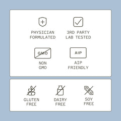 Amy Myers MD Joint Support Complex packaging highlights hyaluronic acid for lubrication.