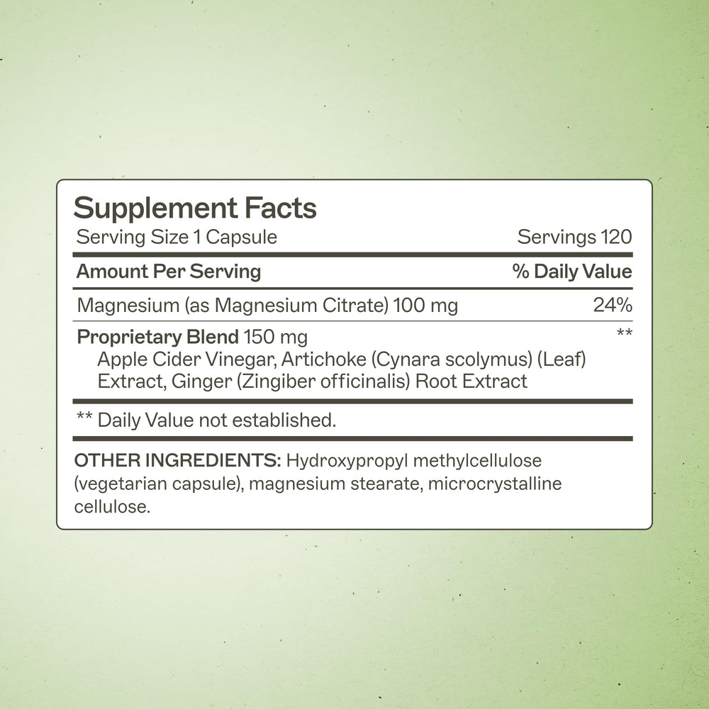 Amy Myers MD MagMove label-detail highlights ingredients for digestive balance.