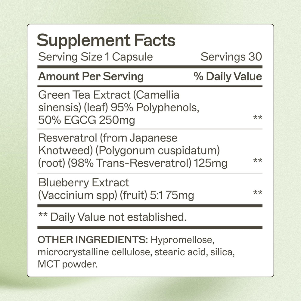 Amy Myers MD Resveratrol bottle on shelf highlighting gluten-free clean daily wellness