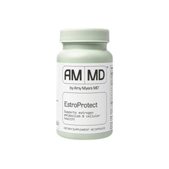 Amy Myers MD EstroProtect bottle front for estrogen balance support.