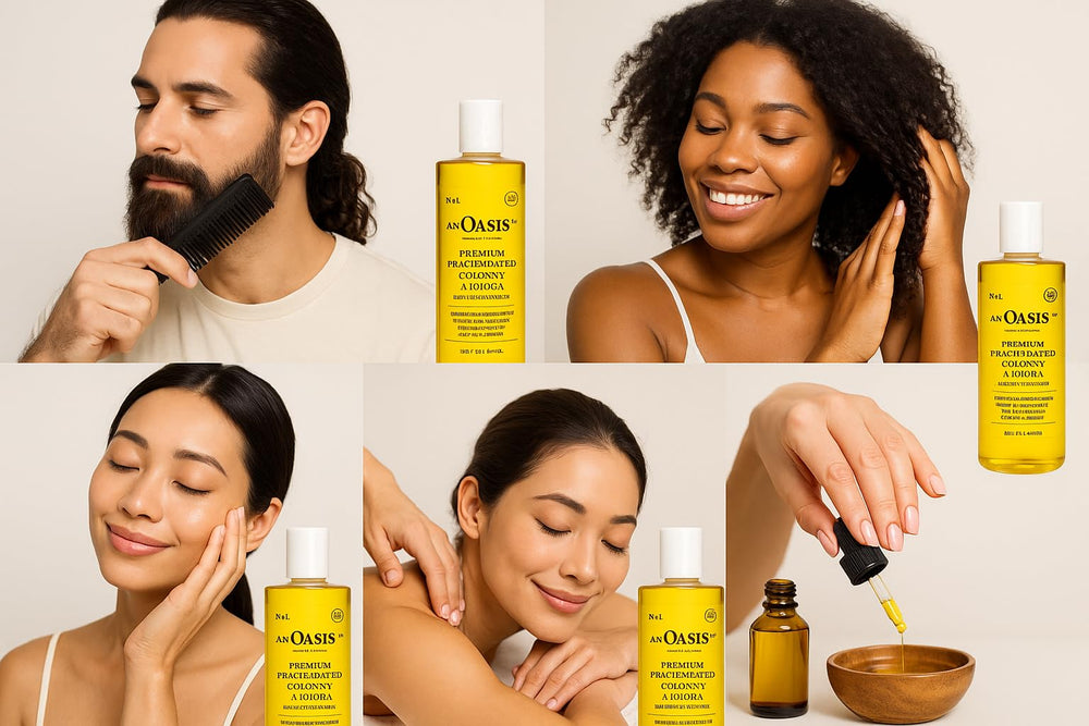 An Oasis base oil for aromatherapy blends and DIY fragrance.