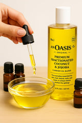 An Oasis vitamin E enriched oil for nourished skin and nails.
