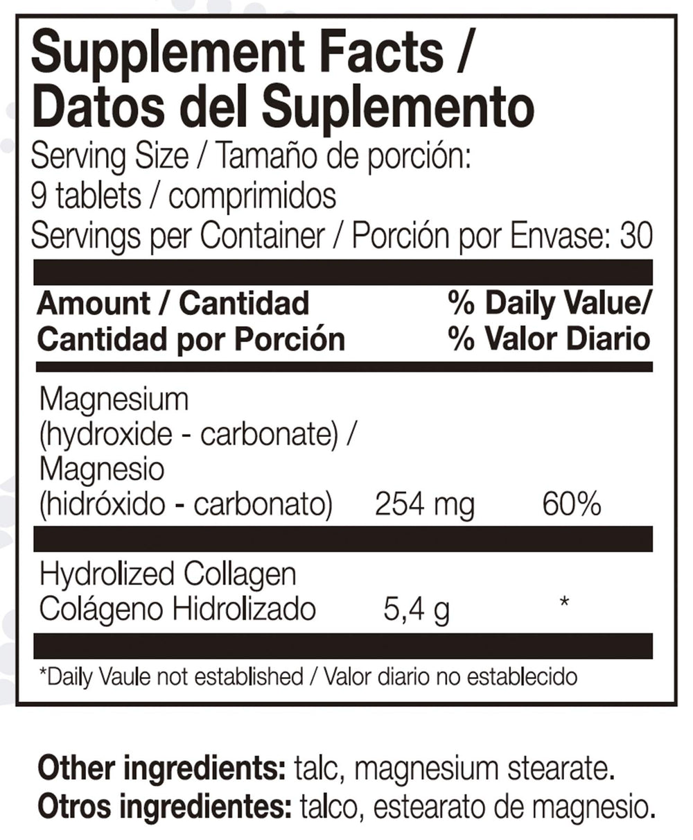 ANA Maria Lajusticia collagen magnesium tablets provide convenient daily support for a gluten-free routine