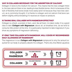 Nutrition facts and ingredients on the Ana Maria Lajusticia collagen label.