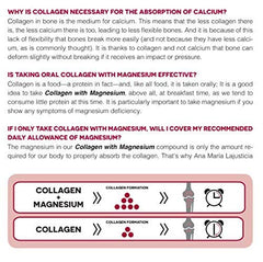 Ana Maria Lajusticia collagen pills magnesium label visible for ingredient trust