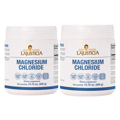 Ana María Lajusticia magnesium chloride 400g bottle for daily energy support.