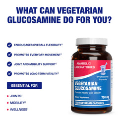 Anabolic Laboratories vegan glucosamine serving scene conveys daily wellness routine